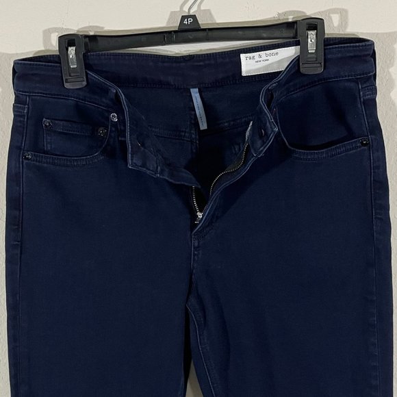 Rag & Bone Cate Mid-Rise Ankle Skinny Jeans Size 31 Dark wash Denim - Picture 7 of 13